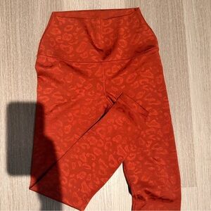 90 Degree By Reflex Kids Red Animal Print Leggings